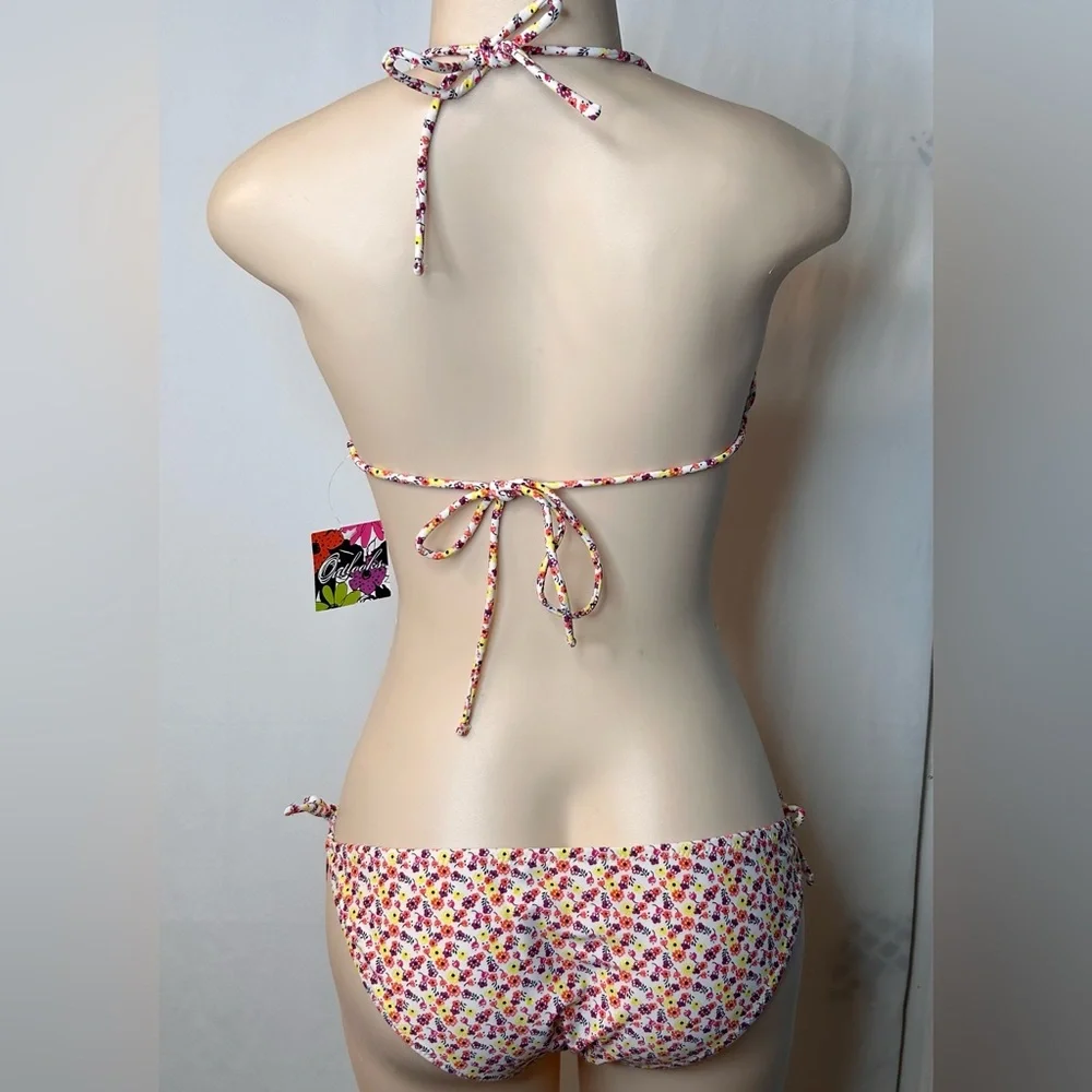 NWT Bathing Suits Outlooks Women’s Swimsuit Top Bottoms Floral Print Size XL - Picture 3 of 17